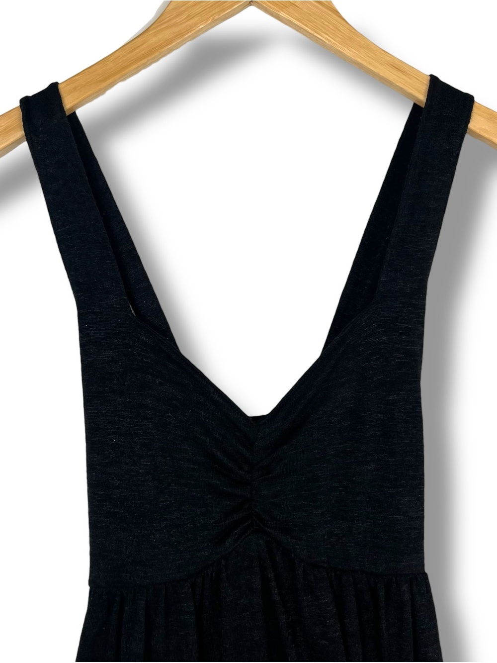 Universal Thread Cross Back Black Dress Medium Empire Waist Babydoll A Line - Picture 4 of 8